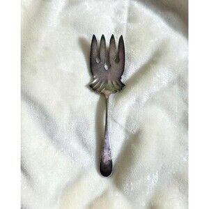 Antique Holmes & Edwards Silverplate Strawberry Server Fork,  Serving Flatware